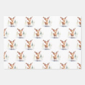 Feuille De Papier Cadeau Reindeer et Alligators de Noël (Devant 3)