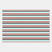 Feuille De Papier Cadeau Reindeer Sleigh Chrismas Pine Trees (Devant 3)