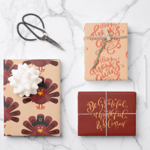 Feuille De Papier Cadeau Remerciez la Turquie pour son action de grâces