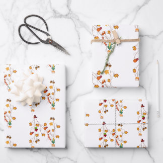 Feuille De Papier Cadeau Rempleurs Cadeaux Thanksgiving