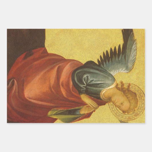 Feuille De Papier Cadeau Renaissance Angel by Master of the Bambino Vispo (Devant)