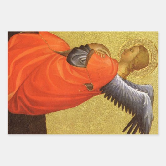 Feuille De Papier Cadeau Renaissance Angel by Master of the Bambino Vispo (Devant 3)