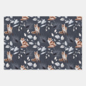 Feuille De Papier Cadeau Renard (Devant 3)