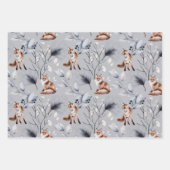 Feuille De Papier Cadeau Renard (Devant 2)