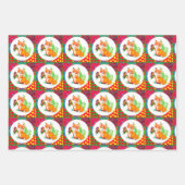 Feuille De Papier Cadeau renard et papillon (Devant 3)