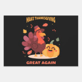 Feuille De Papier Cadeau Rendre grand Thankesgiving (Devant)
