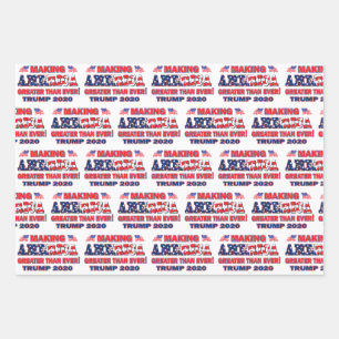 Feuille De Papier Cadeau Rendre l'Amérique plus grande que jamais Trump 20