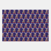 Feuille De Papier Cadeau Rendre Noël super | Trump drôle (Devant 3)