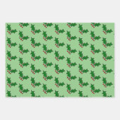 Feuille De Papier Cadeau Rennes de Noël et saint (Devant 2)