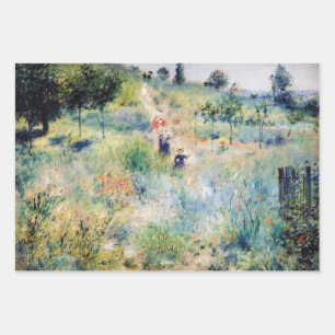 Feuille De Papier Cadeau Renoir - Chemin menant à travers l'herbe haute