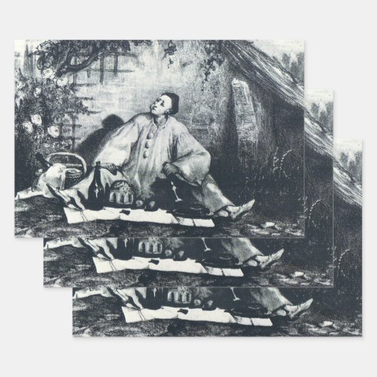 Feuille De Papier Cadeau Repast de Pierrot (Lot)