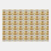 Feuille De Papier Cadeau répétition à motif de marguerite (Devant 3)