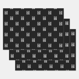 Feuille De Papier Cadeau Répétition d'image, de conception ou de logo d'ent