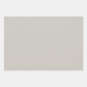 Feuille De Papier Cadeau Reposer la couleur grise solide (Devant 2)