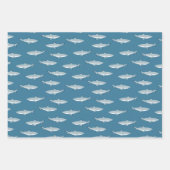Feuille De Papier Cadeau Requin noir à pointe noire (Devant)