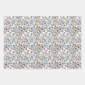 Feuille De Papier Cadeau Réseau moléculaire interconnecté de jolies sphères (Devant)