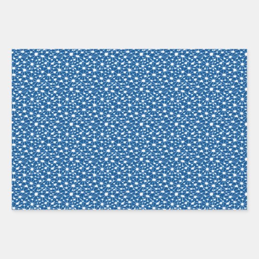 Feuille De Papier Cadeau Réseau neuronal Conception Abstraite Fractée (Devant 2)