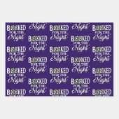 Feuille De Papier Cadeau Réservé Pour La Nuit (Devant 3)