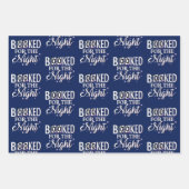 Feuille De Papier Cadeau Réservé Pour La Nuit (Devant 2)