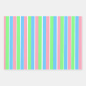 Feuille De Papier Cadeau Ressort Pastel Grandes (Devant 2)