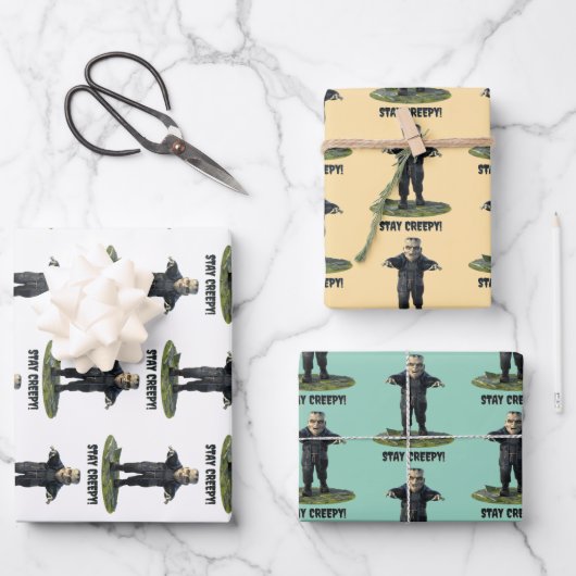 Feuille De Papier Cadeau Reste Déplaisant ! Le monstre de Frankenstein (Recto)