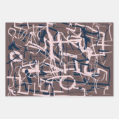 Feuille De Papier Cadeau Réteo moderne (Devant 2)