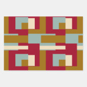 Feuille De Papier Cadeau Retro Block Design 3 (Devant)