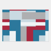 Feuille De Papier Cadeau Retro Block Design 4 (Devant)