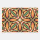 Feuille De Papier Cadeau Retro Bloom (Devant 2)