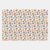 Feuille De Papier Cadeau Retro Bloom Delft (Devant 2)