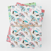 Feuille De Papier Cadeau Retro Caravan Camping Cute P (En situation)