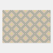 Feuille De Papier Cadeau Retro Chic Lemon Pastel géométrique (Devant 2)