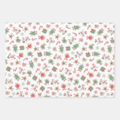 Feuille De Papier Cadeau Retro Chillin' Avec Mes Snowmies Noël (Devant)