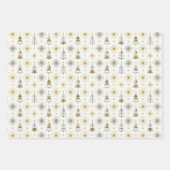 Feuille De Papier Cadeau “Retro Christmas Trees | Mid Century Modern (Devant)
