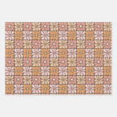 Feuille De Papier Cadeau Retro Daisy Delft (Devant 3)