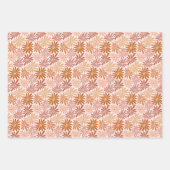 Feuille De Papier Cadeau Retro Daisy Delft (Devant 2)