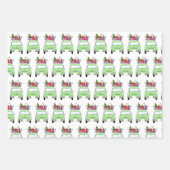 Feuille De Papier Cadeau Rétro Fiat 500 (Devant 2)