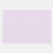 Feuille De Papier Cadeau Retro Gingham Soft Lilac (Devant 3)
