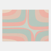 Feuille De Papier Cadeau Retro Groove Pastel Vibes Motifs (Devant)