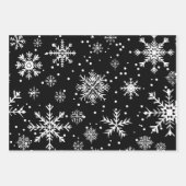 Feuille De Papier Cadeau Retro Mid-Century Black & White Ornament (Devant 3)