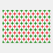 Feuille De Papier Cadeau Retro Mid Century Christmas Starburst Holiday (Devant)