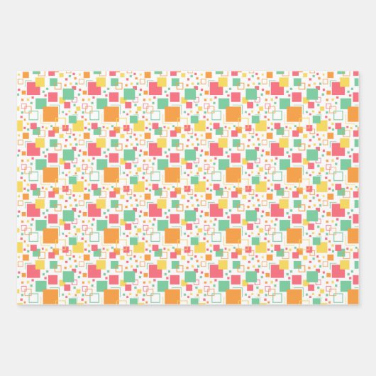Feuille De Papier Cadeau Retro Mod Citrus (Devant)