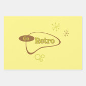 Feuille De Papier Cadeau Retro Moderne Du Milieu Du Siècle (Devant 3)