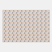 Feuille De Papier Cadeau Retro Noël Luxe Fêtes (Devant 3)