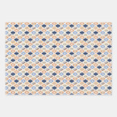 Feuille De Papier Cadeau Retro Noël Luxe Fêtes (Devant 2)