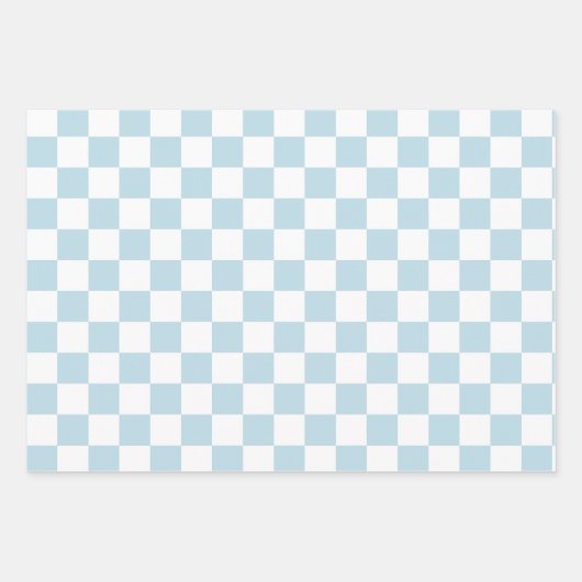 Feuille De Papier Cadeau Retro Pastel Checkered Pattern (Devant 3)