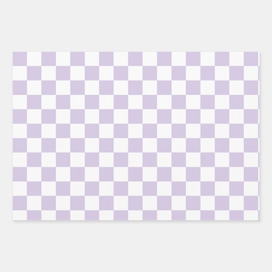 Feuille De Papier Cadeau Retro Pastel Checkered Pattern (Devant 2)