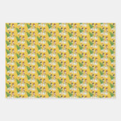 Feuille De Papier Cadeau Retro Snowmen (Devant)