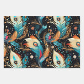 Feuille De Papier Cadeau Retro Space Exploration Galaxy (Devant)