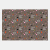 Feuille De Papier Cadeau Rétro Starburst atomique (Devant 3)